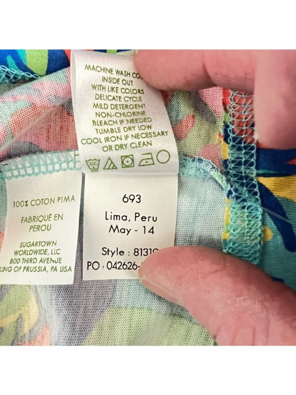 Lilly Pulitzer Allesia Palmetto Dress Size S Pima Cotton 3/4 Sleeve Henley - Picture 8 of 13